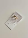 Özel Kaplama Gold Zirkon Taşlı Tekli Ear Cuff Küpe (1 Cm)