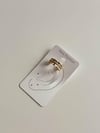 Özel Kaplama Gold Zirkon Taşlı Tekli Ear Cuff Küpe (1 Cm)