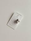 Özel Kaplama Gümüş Renk Zirkon Taşlı Tekli Ear Cuff Küpe (1 Cm)