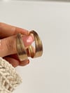 Özel Kaplama Hasır Halka Küpe (3.5 Cm)