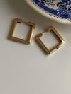 Özel Kaplama Kare Küpe (2.20 Cm)