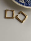 Özel Kaplama Kare Küpe (2.20 Cm)