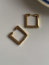 Özel Kaplama Kare Küpe (2.20 Cm)