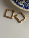 Özel Kaplama Kare Küpe (2.20 Cm)