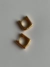 Özel Kaplama Kare Mini Küpe (1 Cm)