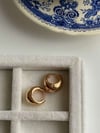 Özel Kaplama Küçük Boy Bombeli Tombul Küpe (1.5 Cm)