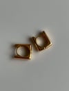 Özel Kaplama Mini Kare Küpe  (1.5 Cm)