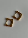 Özel Kaplama Mini Kare Küpe  (1.5 Cm)