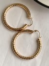Özel Kaplama Pırıltılı Halka Küpe (5 Cm)