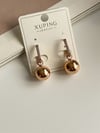 Özel Kaplama Topçuklu Küpe (2 Cm)
