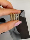 Özel Seri Gold Renk Zirkon Taşlı Halka Küpe (2 Cm)