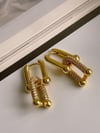 Özel Seri Kaplama Vip Gold Taşlı Tiffany Küpe (3 Cm)