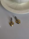 Özel Seri Vip Kalpli Küpe (3 Cm)