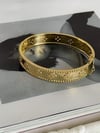 Özel Seri Vip Zirkon Taşlı Kalın Kelepçe Bileklik 