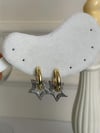 Özel Seri Vip Zirkon Taşlı Yıldız Küpe (4 Cm)