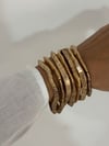 Zara Model Gold 7'Lİ Lastikli Bileklik