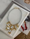 Zr Model Gold Gümüş Kombinli Pullu Kolye (52 Cm)