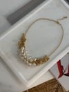 Zr Model Gold Renk İncili Topçuklu Kolye (50 Cm)