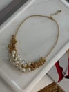 Zr Model Gold Renk İncili Topçuklu Kolye (50 Cm)