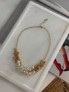 Zr Model Gold Renk İncili Topçuklu Kolye (50 Cm)