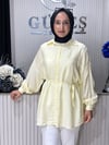 Güneş Kombin Beli Seyyar Bağcıklı Gömlek Sarı