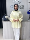 Güneş Kombin Beli Seyyar Bağcıklı Gömlek Sarı