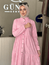 Güneş Kombin Fisto Elbise Pembe