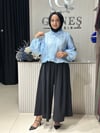 Güneş Kombin Kadın Bomber Ceket Mavi