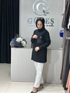 Güneş Kombin Kapitone Detaylı Tunik Siyah