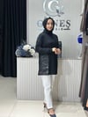 Güneş Kombin Kapitone Detaylı Tunik Siyah
