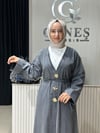 Güneş Kombin Önü 3 Broşlu Uzun Kot Kap Füme