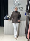 Güneş Kombin Tasarım Kısa Trenç modeli Kahverengi