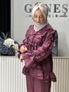 Güneş Kombin Valonlu İkili Takım Mürdüm