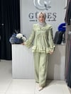 Güneş Kombin Valonlu İkili Takım Yeşil
