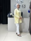 Güneş Kombin Yandan Fermuar Detaylı Tunik Sarı