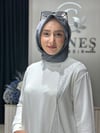 Güneş Kombin Yandan Taş Detaylı Tunik Beyaz