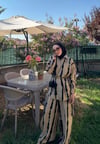 Batik Desen Keten Takım Kahve