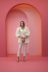 Beyaz Güllü Abiye