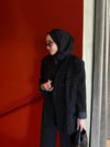 Blazer Takım Çiçek İşlemeli Siyah