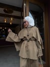Camel Pelerinli Üçlü Takım 