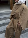 Camel Pelerinli Üçlü Takım 
