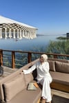 Düğme Detay Eşofman Takımı Beyaz