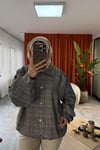 Ekose Bomber Astarlı Ceket