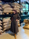 EKOSELİ ELBİSE HAKİ YEŞİL KAHVE 