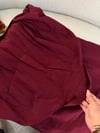 Keten Elbise Bordo  36-42 