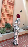 Premium  Desenli Siyah Beyaz Desen Takım 