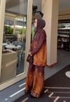 Premium Etro Desen Kahve Takım 