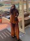 Premium Etro Desen Kahve Takım 