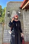 Siyah Bağlama Etekli Takım