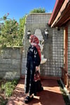 Siyah Bağlama Etekli Takım